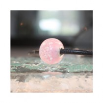 Perle de verre rose